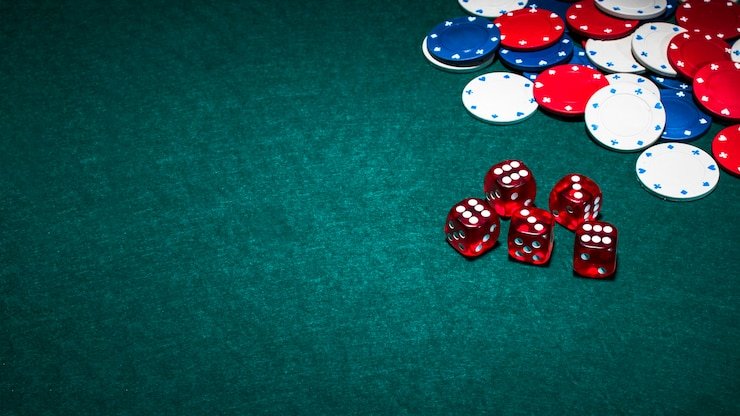 Betting categories and odds display during a live Dice Game round